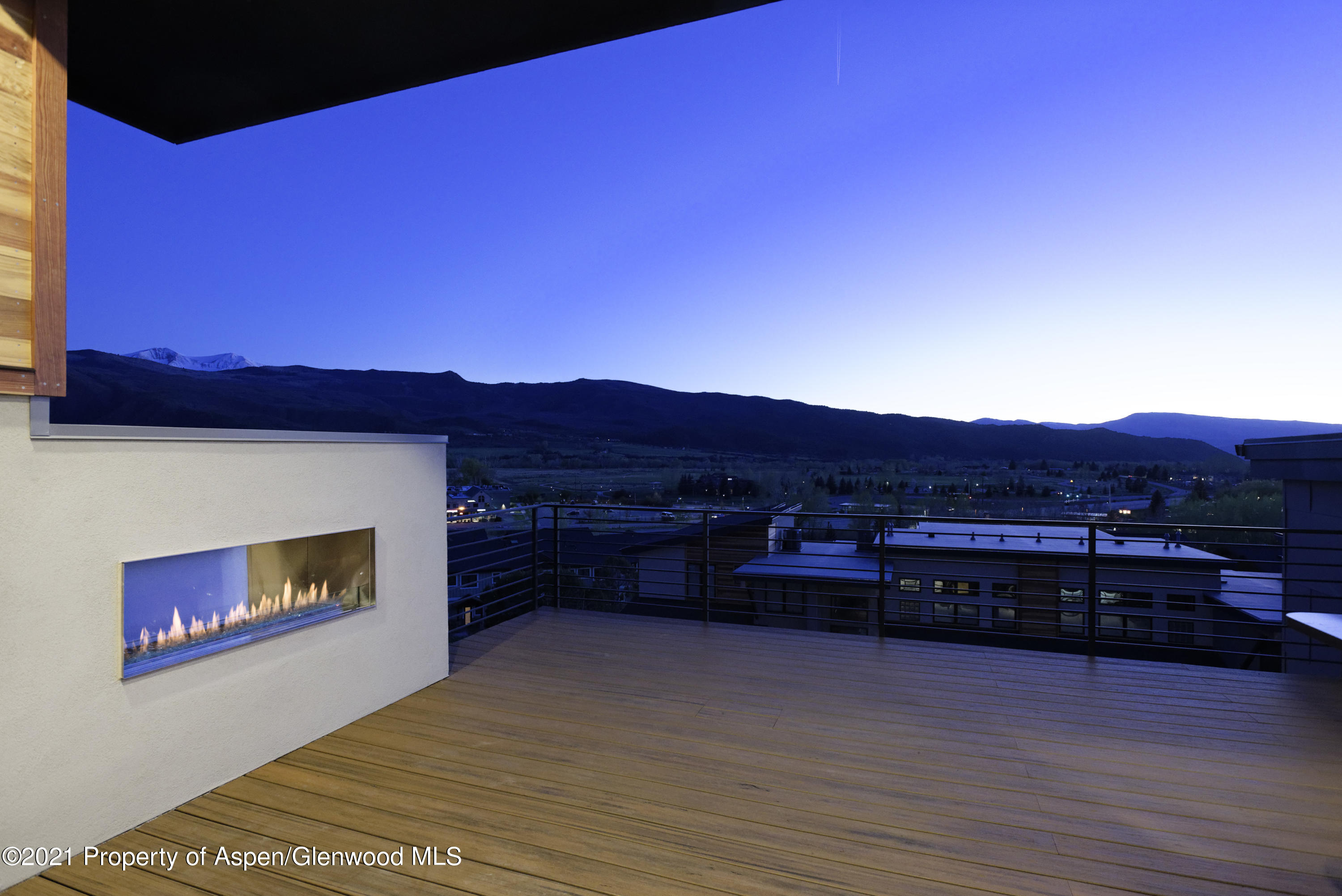 350 Overlook Ridge Basalt, CO 81621 - Photo 41 of 53 a view of a terrace with a fireplace