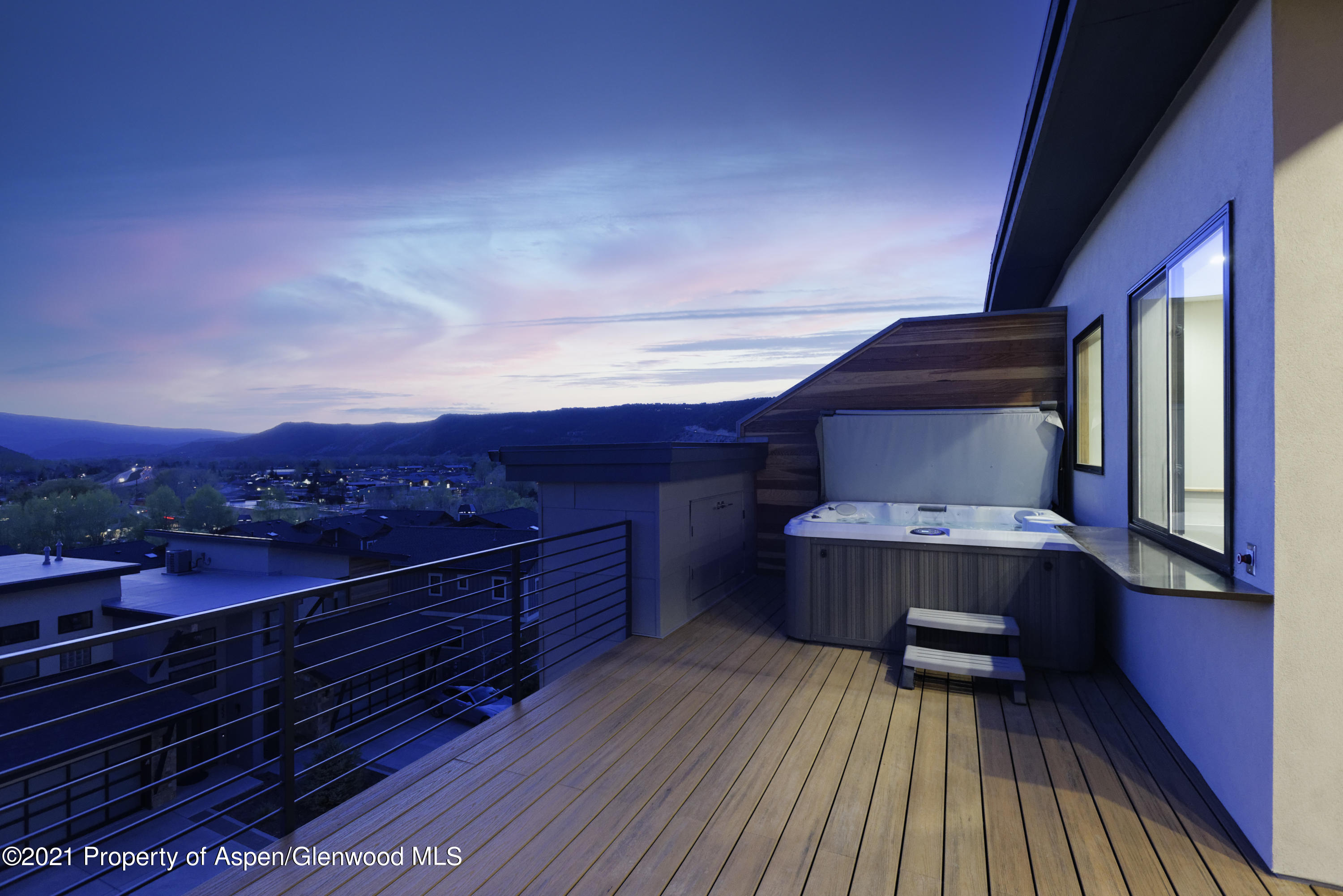350 Overlook Ridge Basalt, CO 81621 - Photo 42 of 53 a view of balcony with wooden floor and city view