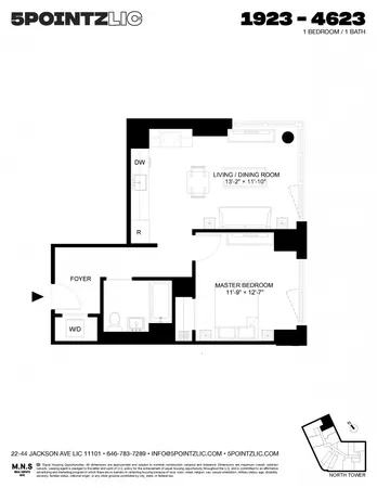 $4,420 | 22-44 Jackson Avenue, Unit 4123 | Long Island City