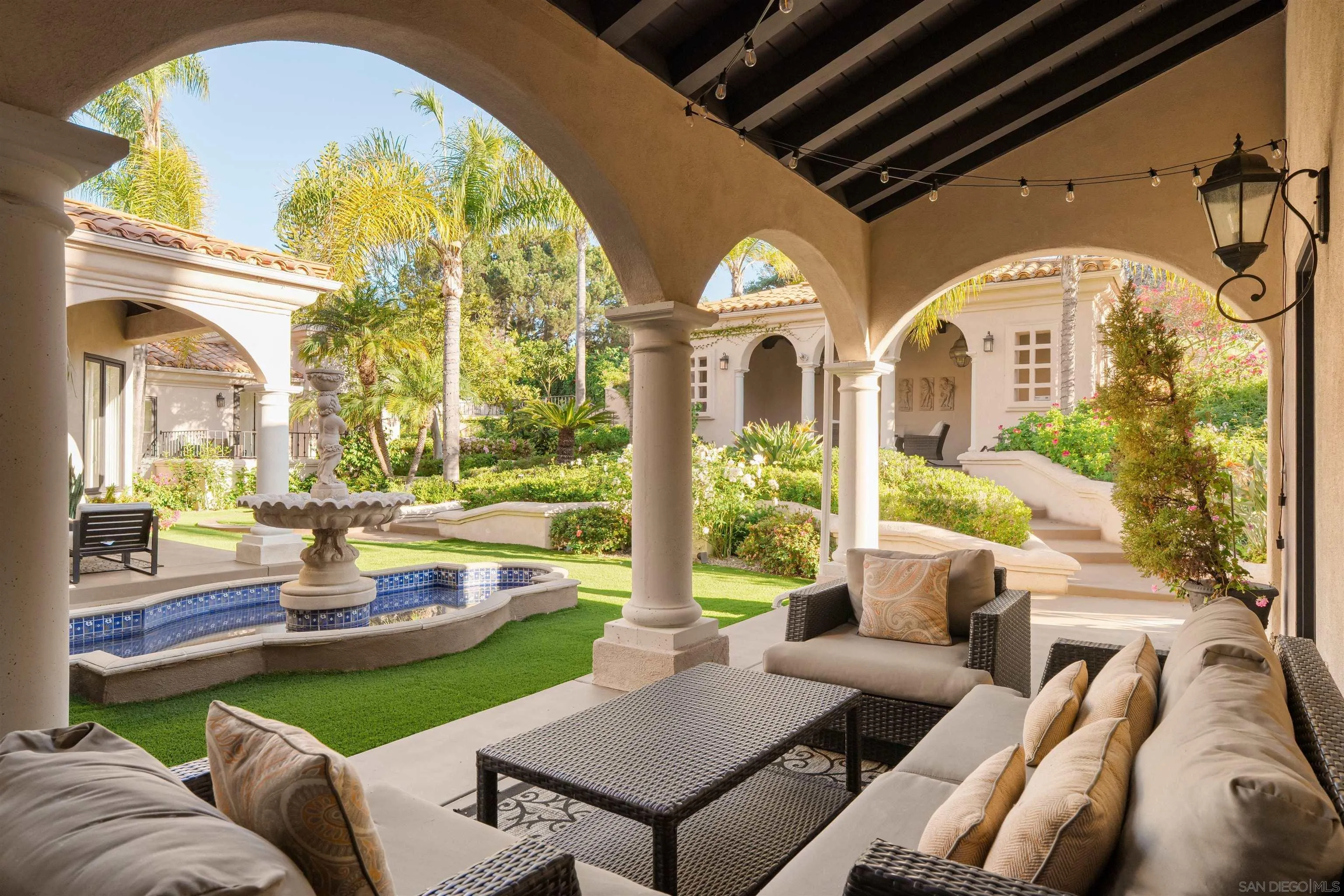18136 Via Ascenso Rancho Santa Fe, CA 92067 - Photo 23 of 41 a view of swimming pool with outdoor seating and outdoor seating