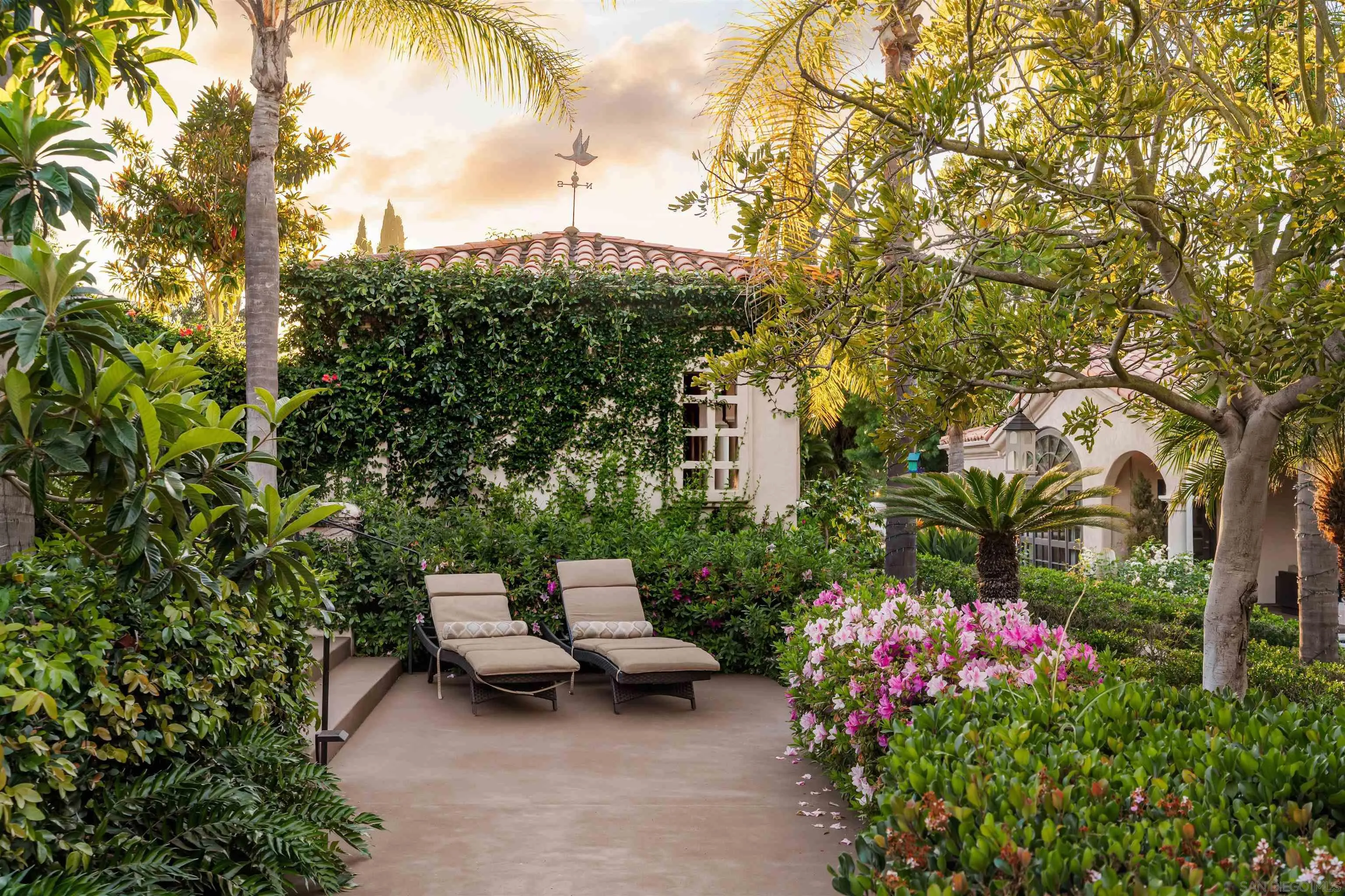 18136 Via Ascenso Rancho Santa Fe, CA 92067 - Photo 25 of 41 a garden view with a seating space