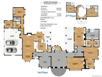 $4,479,000 | 18136 Via Ascenso, Rancho Santa Fe, CA 92067