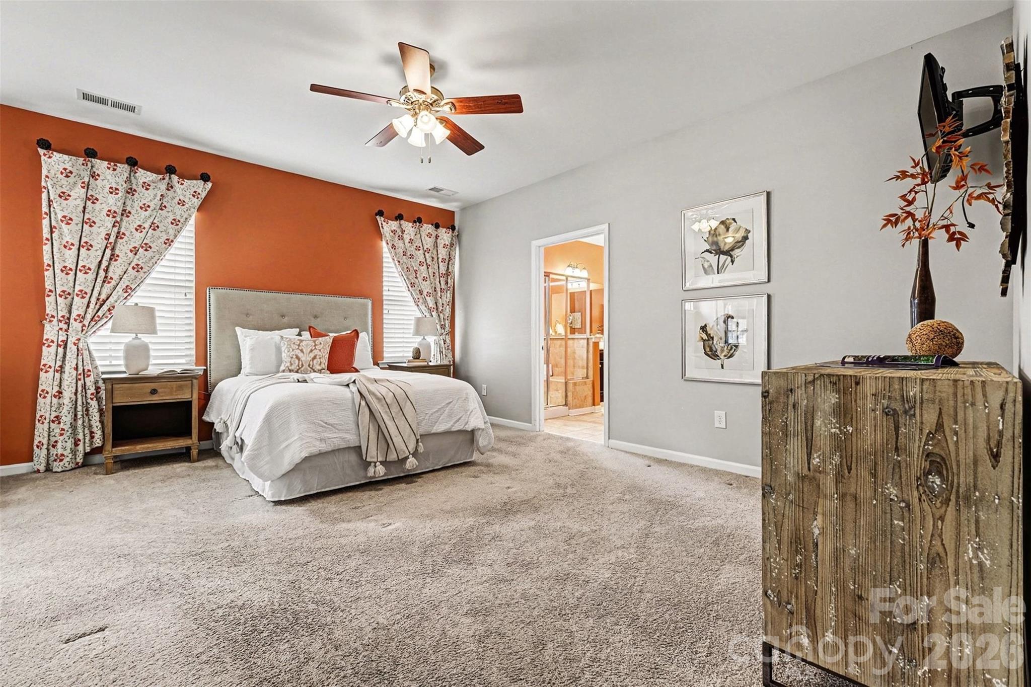 2192 Winhall Road Fort Mill, SC 29715 - Photo 14 of 32 a bedroom with a bed and a window