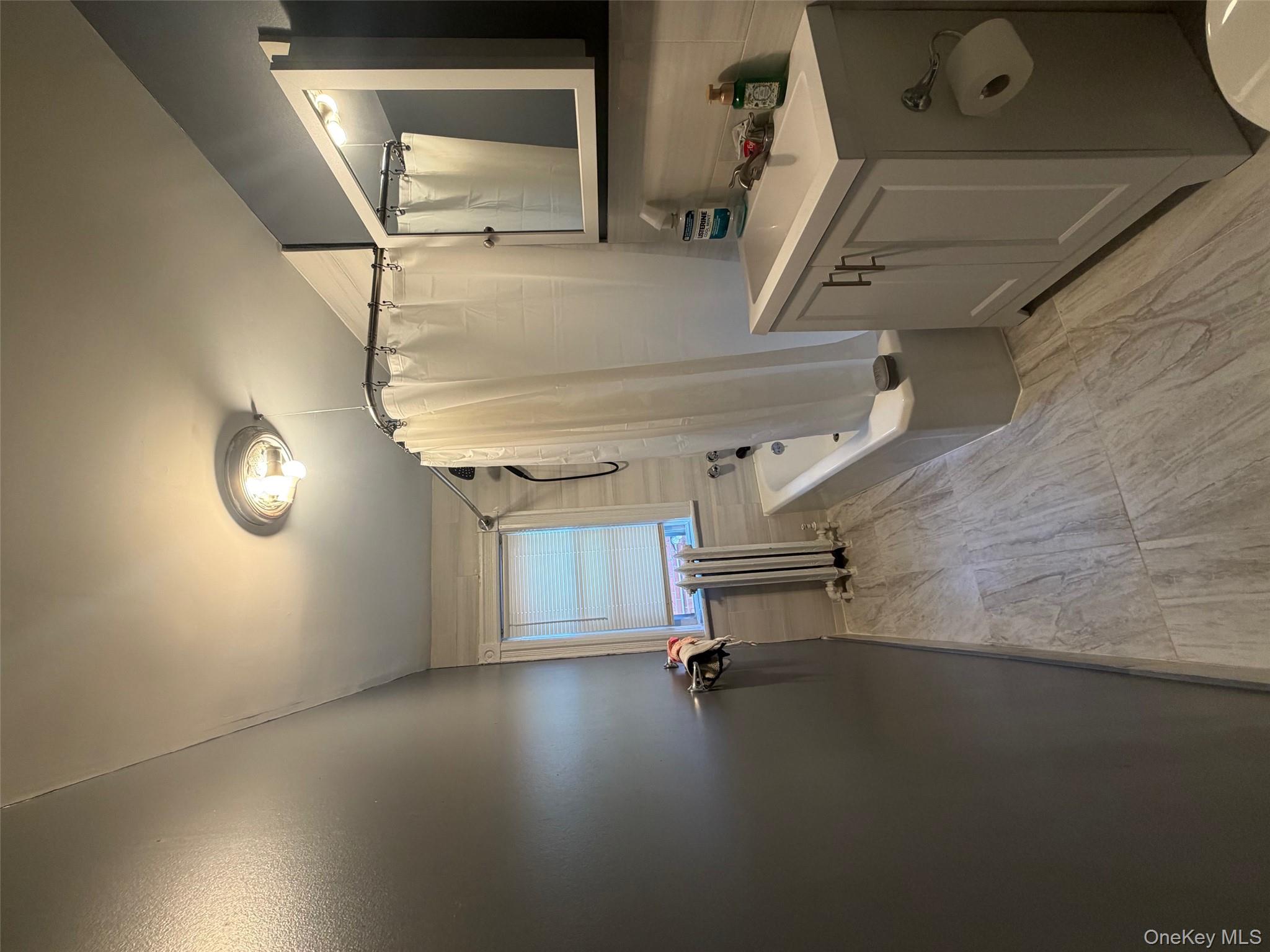 686 East 239th Street Bronx, NY 10470 - Photo 19 of 30 a bathroom with a sink a mirror toilet and bathtub