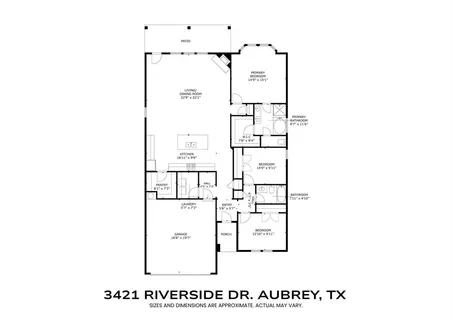 $2,300 | 3421 Riverside Drive, Aubrey, TX 76227