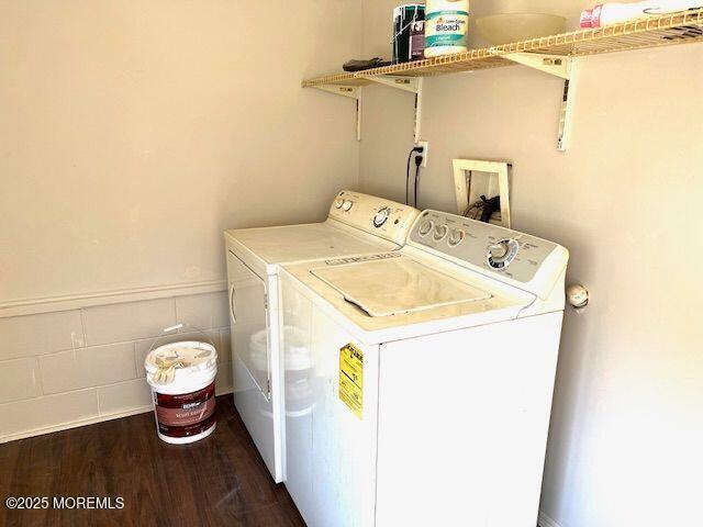 4 Cedar Avenue Waretown, NJ 08758 - Photo 10 of 15 a utility room with dryer and washer