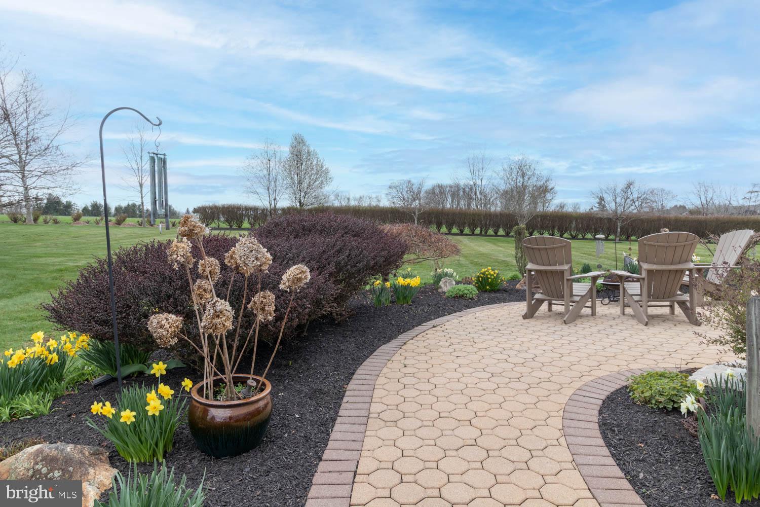 1026 Creamery Road Perkasie, PA 18944 - Photo 5 of 45 a view of a garden with sitting area