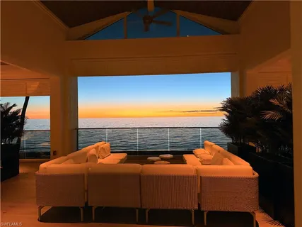 a view of balcony with an outdoor space