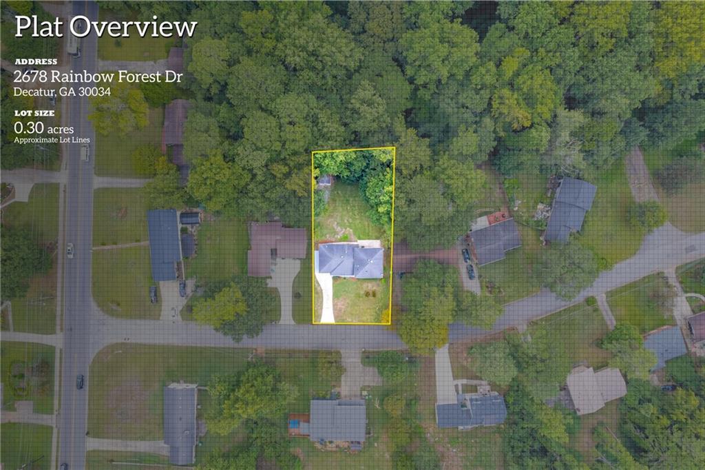 2678 Rainbow Forest Drive Decatur, GA 30034 - Photo 47 of 48 an aerial view of residential houses with outdoor space