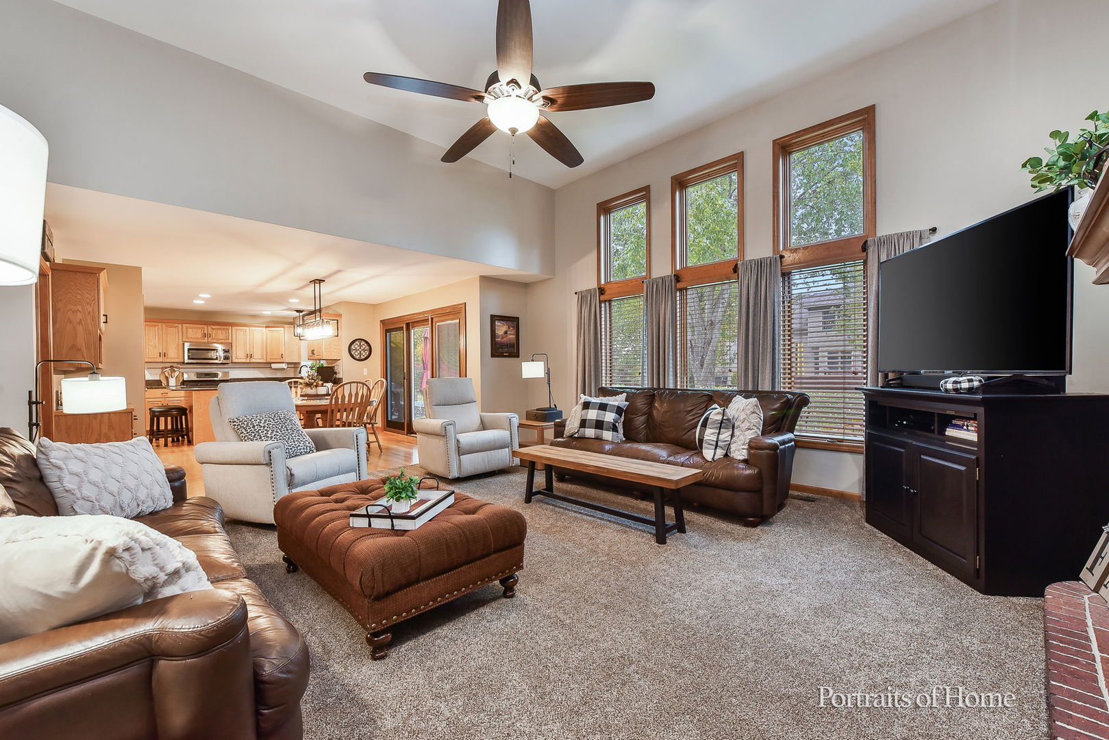 1813 Marne Road Bolingbrook, IL 60490 - Photo 13 of 30 a living room with furniture and a flat screen tv