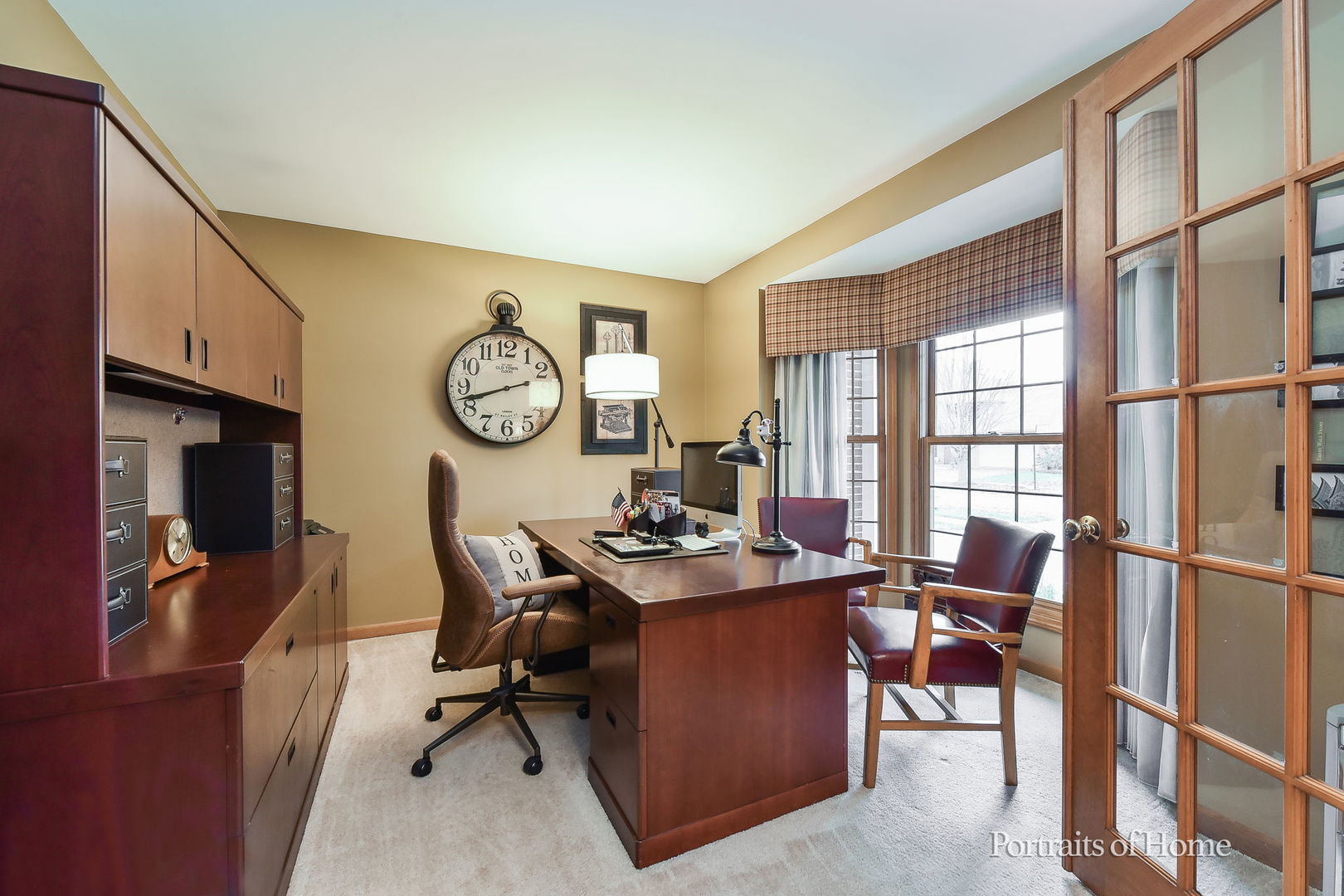 1813 Marne Road Bolingbrook, IL 60490 - Photo 7 of 30 a view of a workspace with furniture and a window