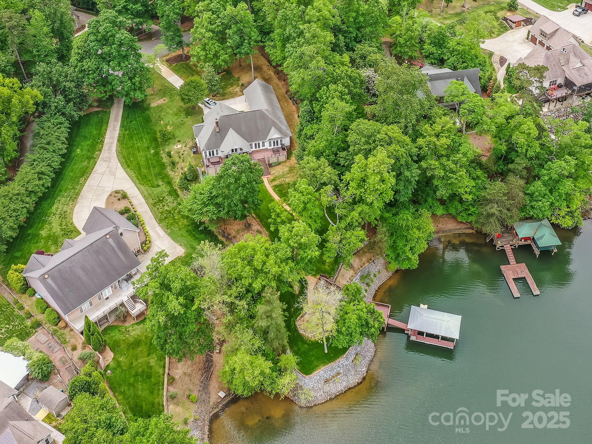 5951 Johnson Road Clover, SC 29710 - Photo 46 of 48 an aerial view of a house with outdoor space and swimming pool