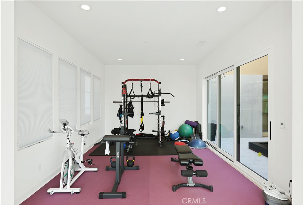108 Salt Spring Irvine, CA 92602 - Photo 59 of 75 a view of a room with gym equipment