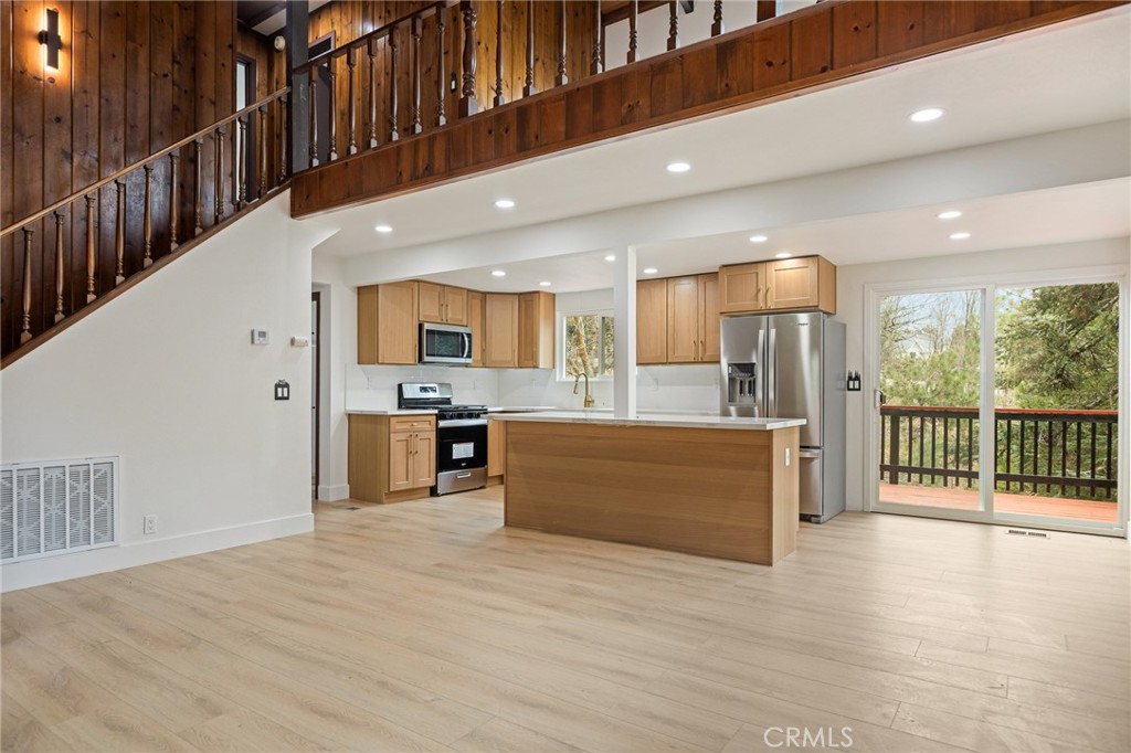 1076 Grass Valley Road Lake Arrowhead, CA 92352 - Photo 7 of 35 Open concept kitchen, large, open and flowing