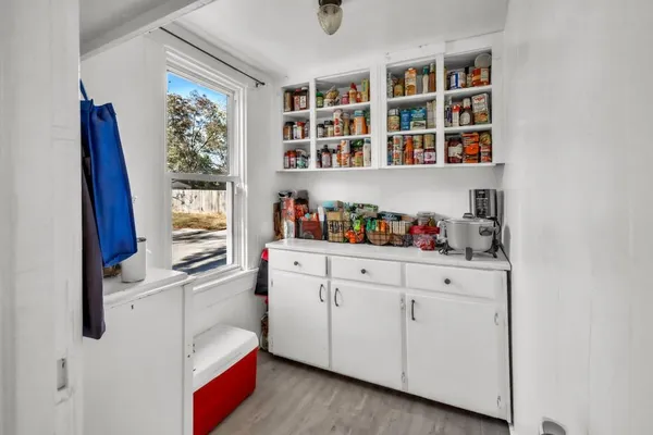 a room with storage and utility