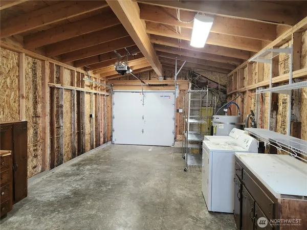 a view of backyard with green space