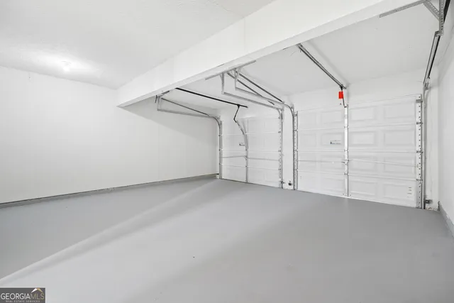 a view of a garage
