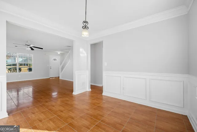 a view of an empty room