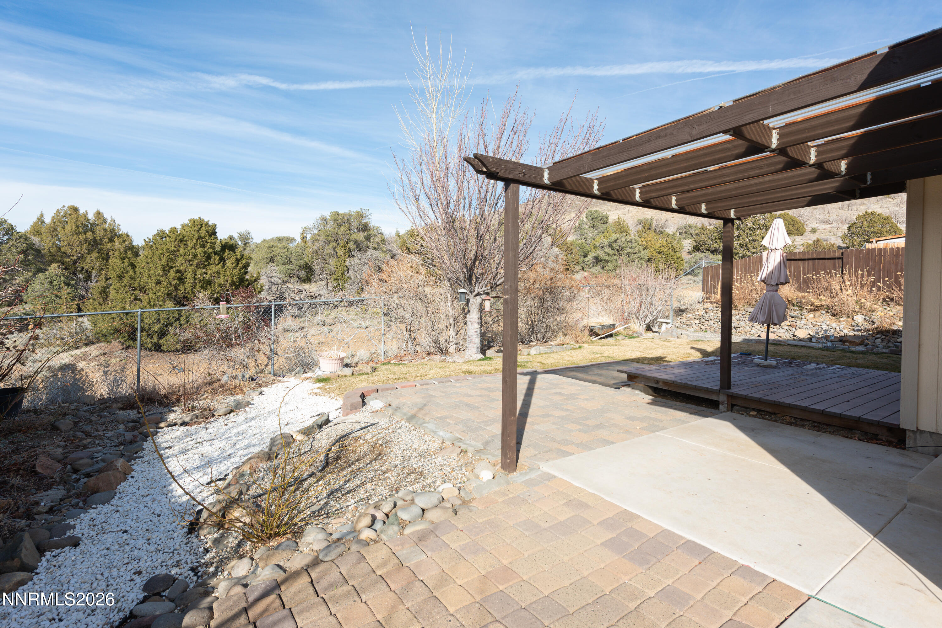 44 Conner Way Gardnerville, NV 89410 - Photo 32 of 38 a view of a porch