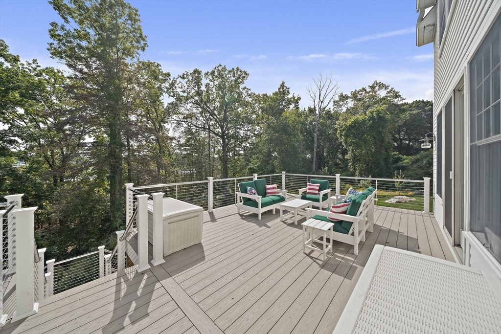 53 Border Street Scituate, MA 02066 - Photo 23 of 34 a view of deck with furniture and trees