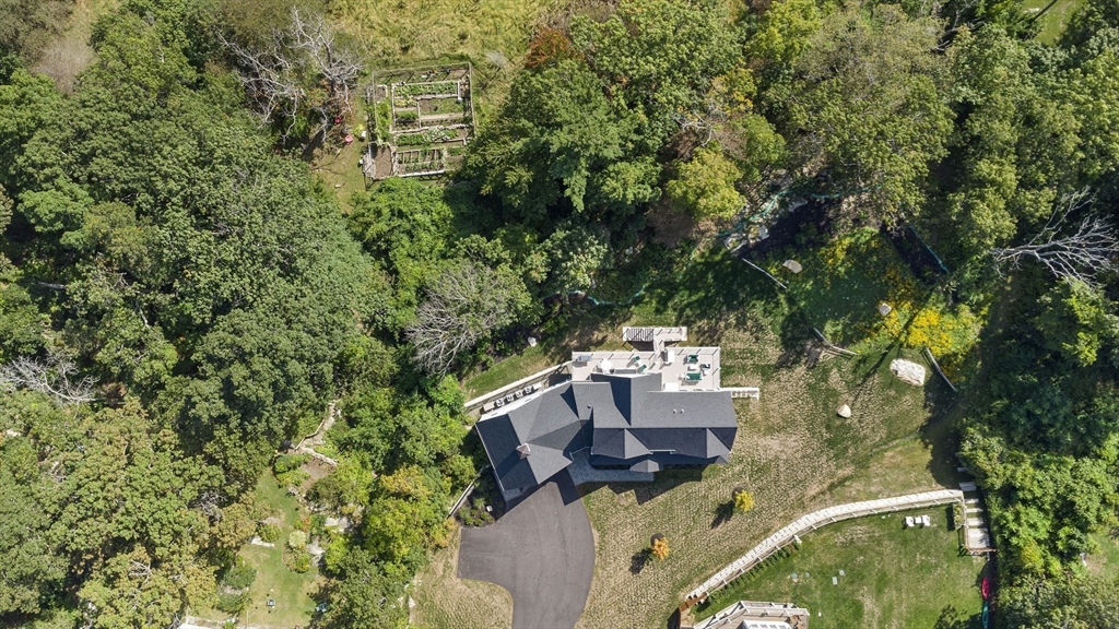 53 Border Street Scituate, MA 02066 - Photo 29 of 34 an aerial view of a house with swimming pool and garden view