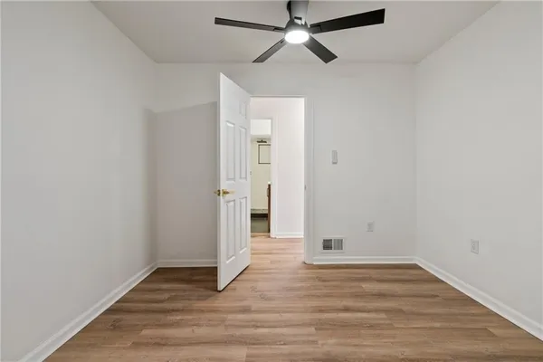wooden floor in an empty room