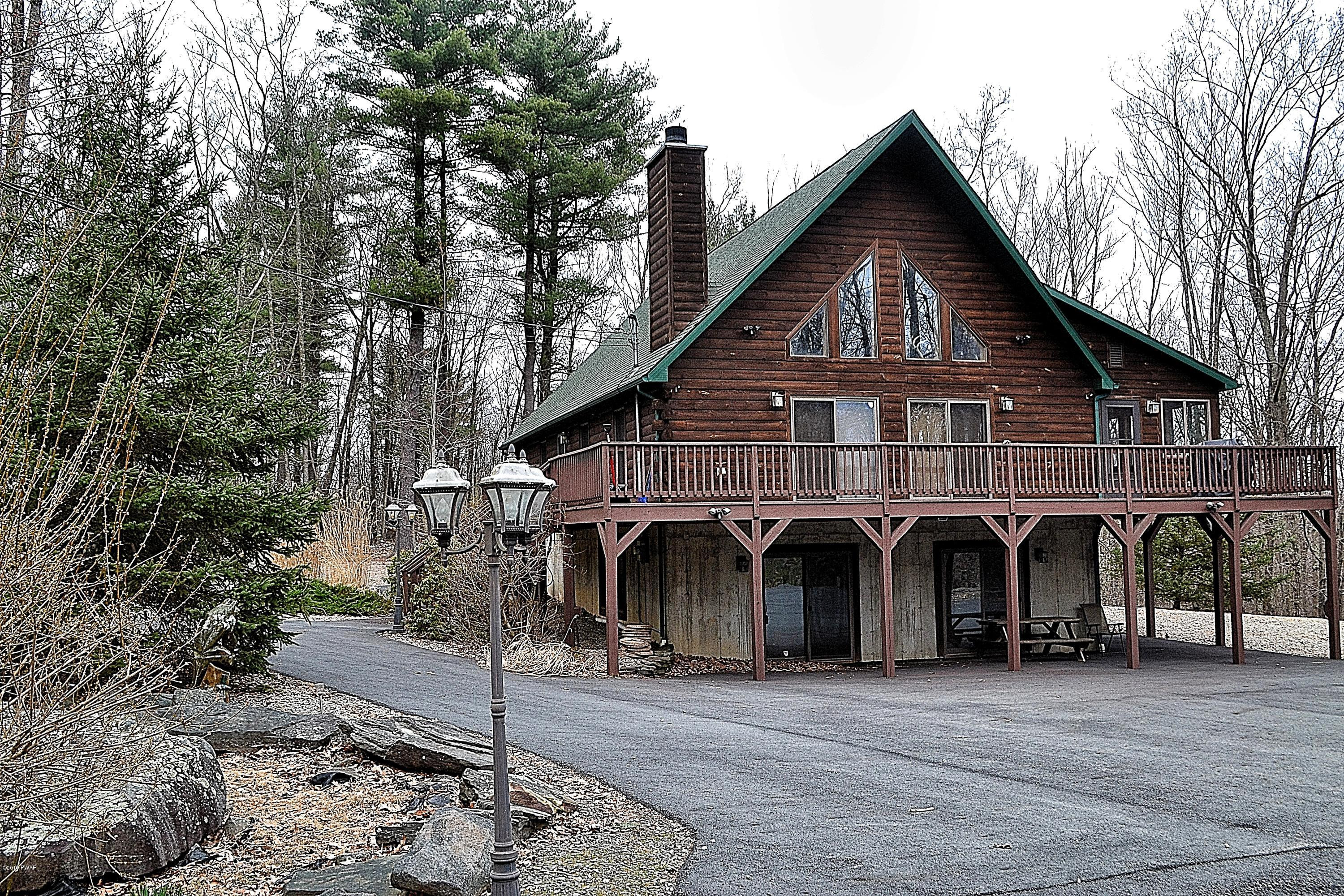Outside view with paved parking area