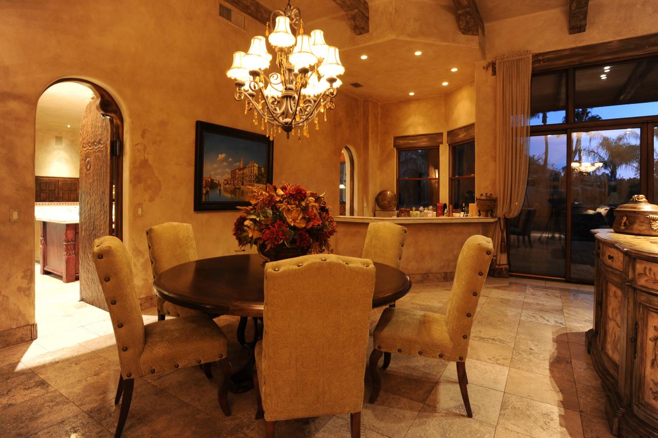 4811 East Pebble Ridge Road Paradise Valley, AZ 85253 - Photo 4 of 20 a view of a dining room with furniture and chandelier