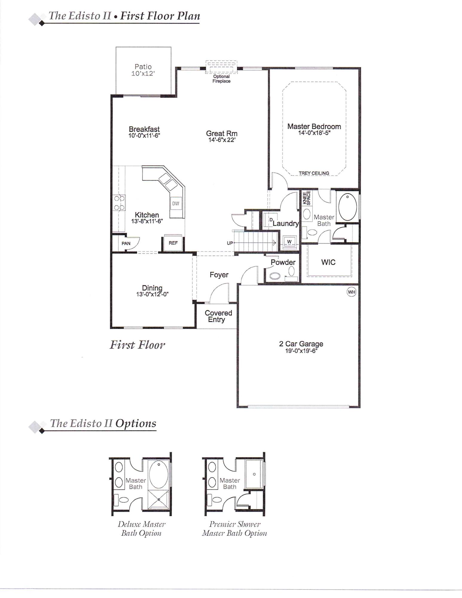 152 Alpine Road Summerville, SC 29485 - Photo 22 of 24 Edisto II First floor Layout