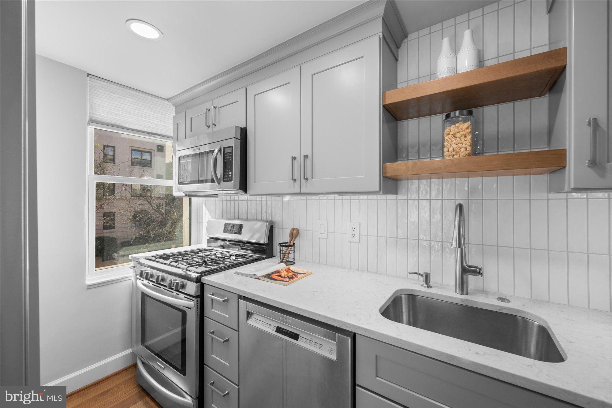 2127 California Street Northwest, Unit 204 Washington, DC 20008 - Photo 5 of 21 Renovated Kitchen
