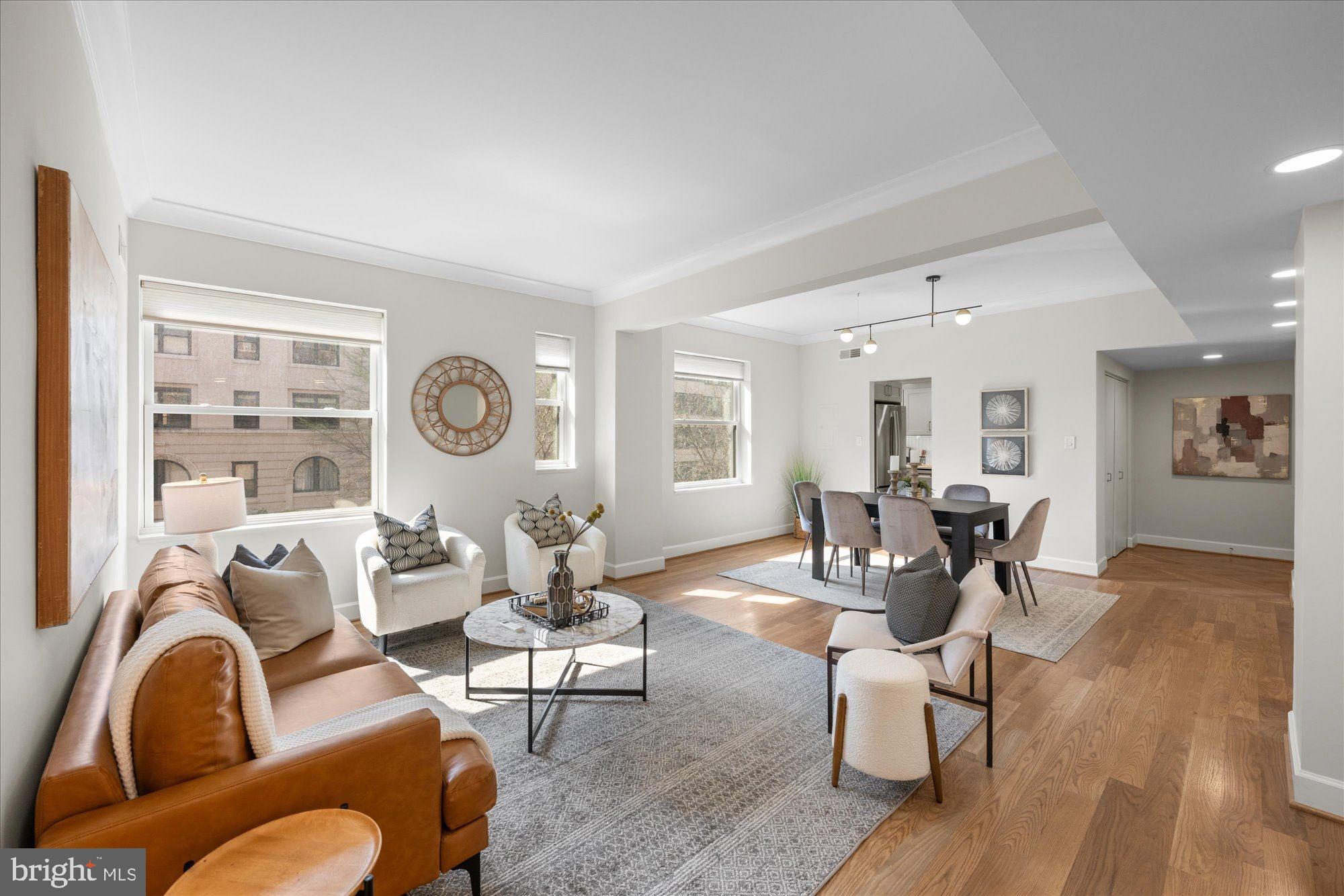2127 California Street Northwest, Unit 204 Washington, DC 20008 - Photo 7 of 21 Sun-filled Living Room