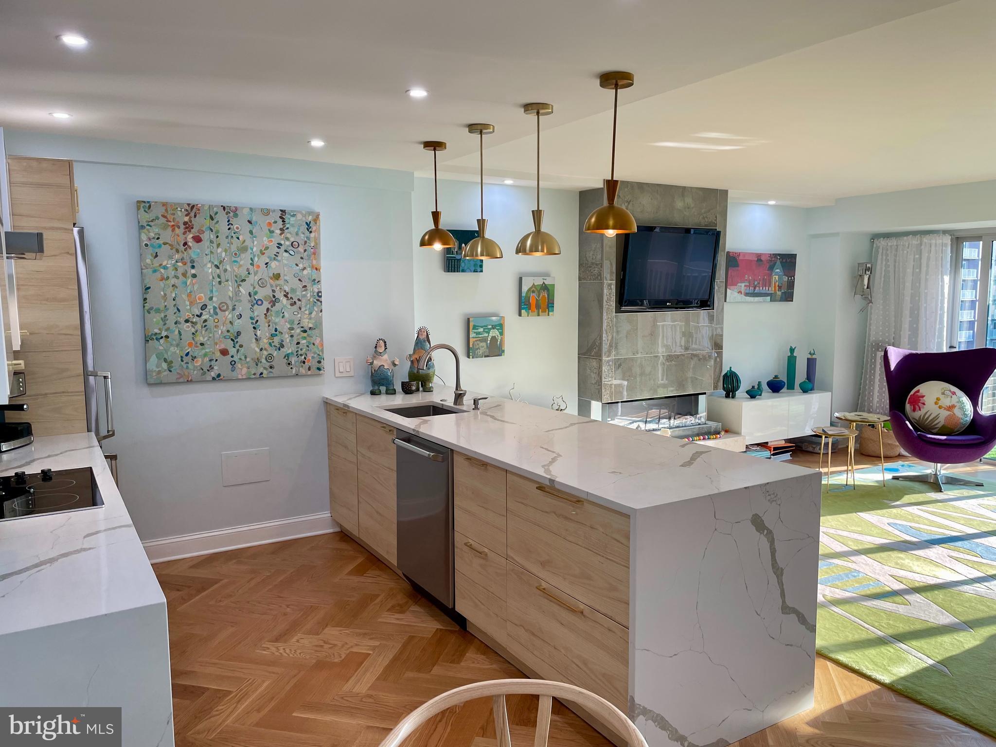 510 N Street Southwest, Unit N526 Washington, DC 20024 - Photo 3 of 9 a kitchen with a sink and a stove top oven