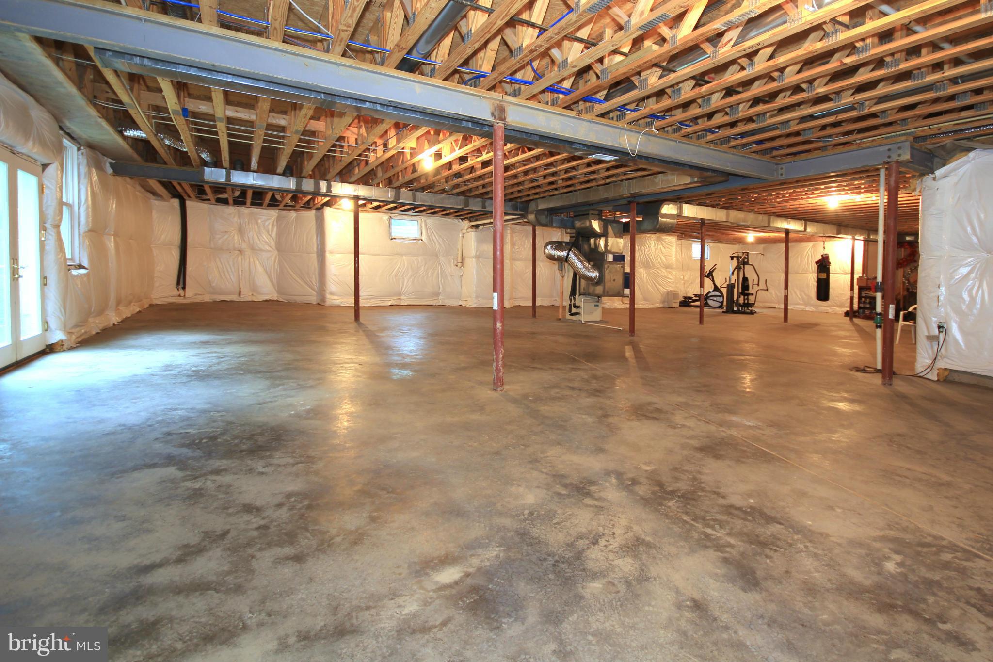16333 Hamilton Station Road Waterford, VA 20197 - Photo 21 of 30 Enormous Walkout Unfinished Basement
