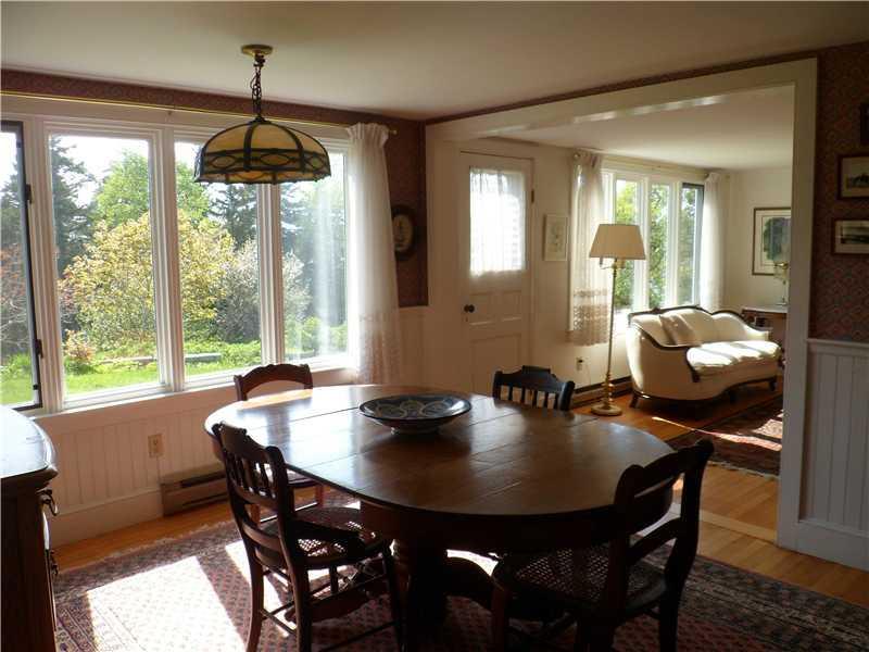 286 Old Harbor Road Vinalhaven, ME 04863 - Photo 4 of 29 Dining Room. Dining area with views...