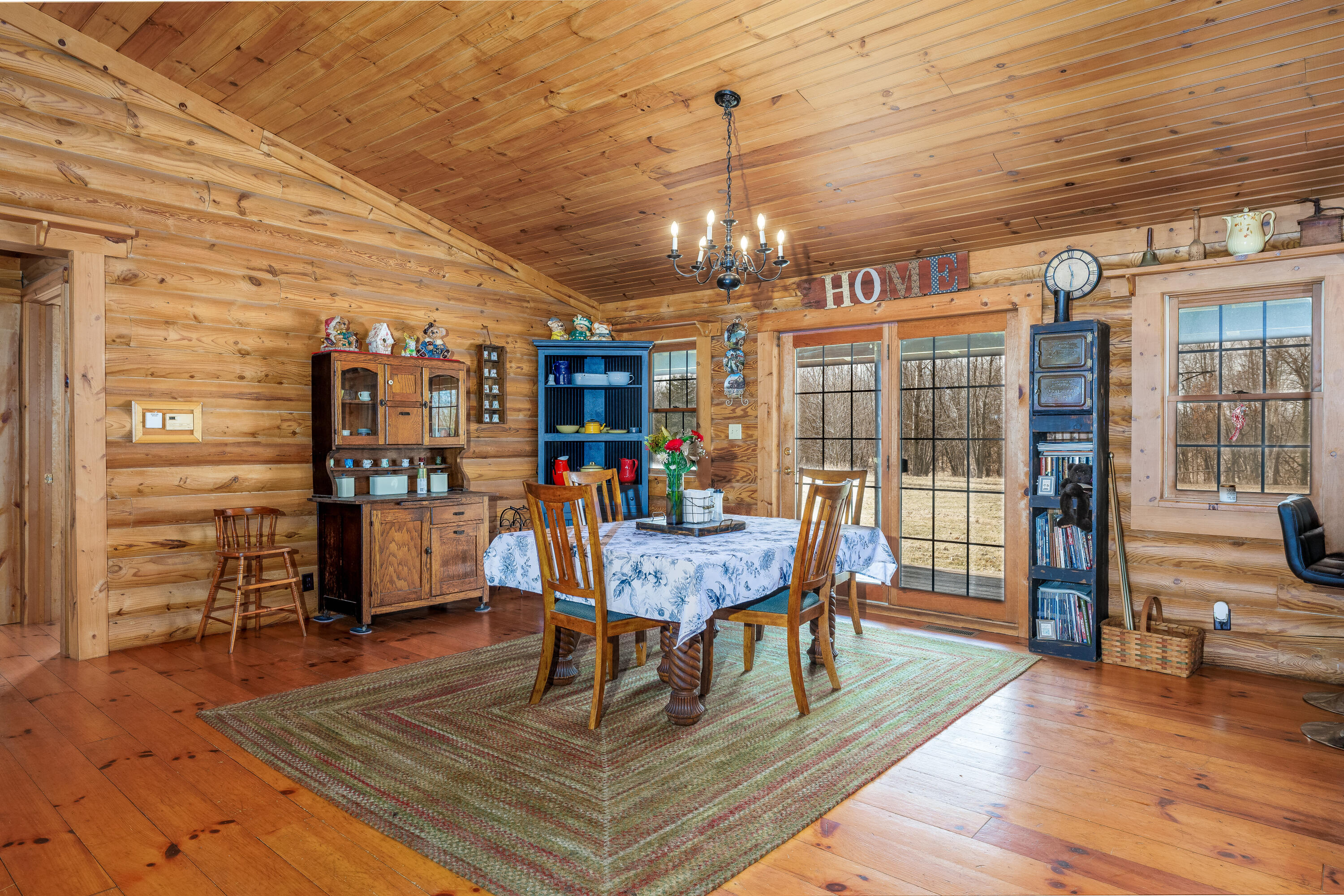 7523 West 850th Street South Rensselaer, IN 47978 - Photo 24 of 39 a view of a dining room with furniture window and wooden floor