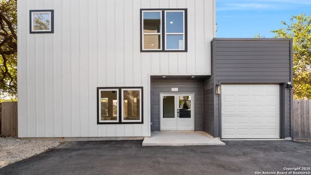 a front view of a house