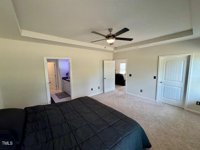 140 Continental Lane Smithfield, NC 27577 - Photo 15 of 28 a bedroom with a bed and a mirror