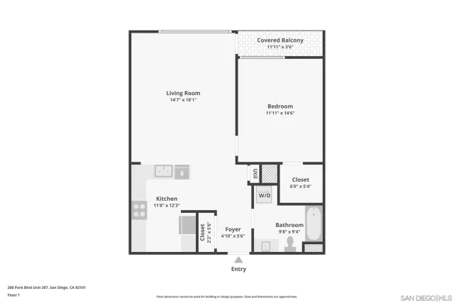 $489,900 | 206 Park Boulevard, Unit 307, San Diego, CA 92101