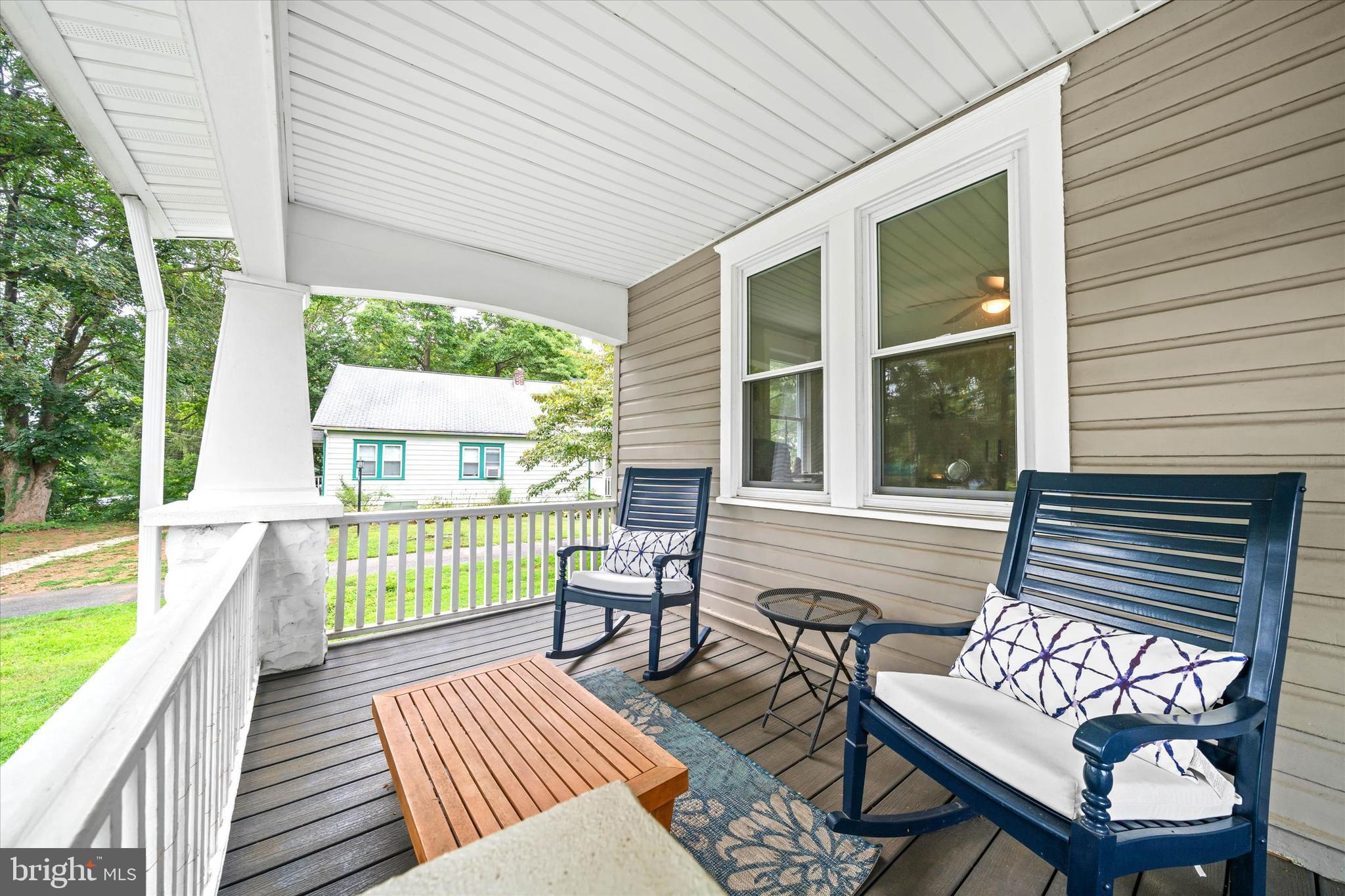 3024 Foulk Road Garnet Valley, PA 19060 - Photo 31 of 43 a view of a two chairs in the balcony next to a yard