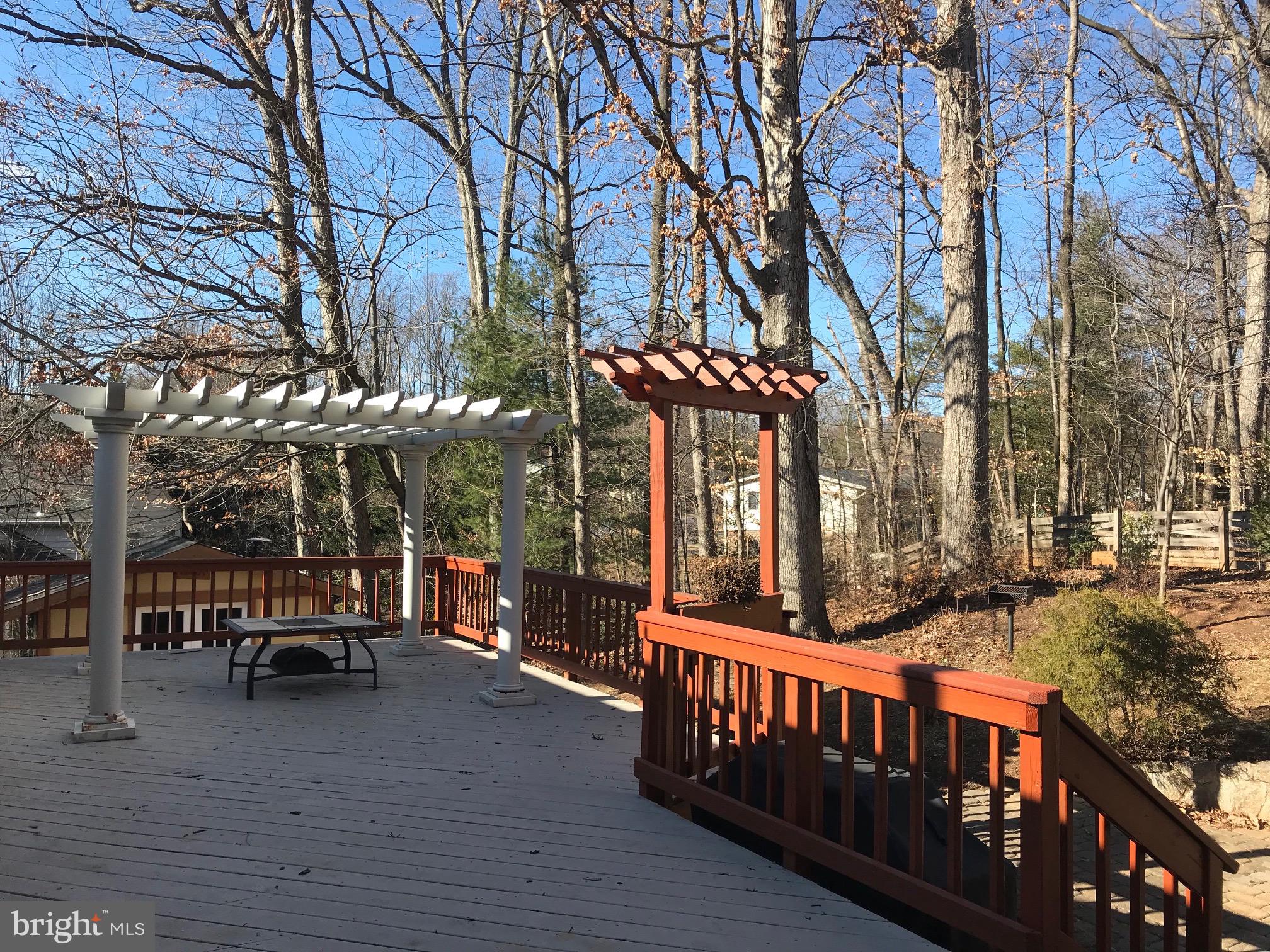 8212 Mockingbird Drive Annandale, VA 22003 - Photo 24 of 25 Deck and Pergola in winter