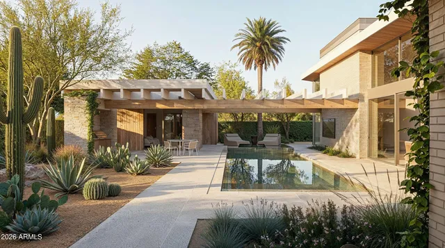 a view of a house with a patio