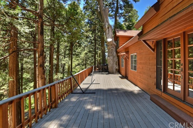659 Blue Jay Canyon Road Blue Jay, CA 92317 - Photo 31 of 40 a view of deck with wooden floor and outdoor space