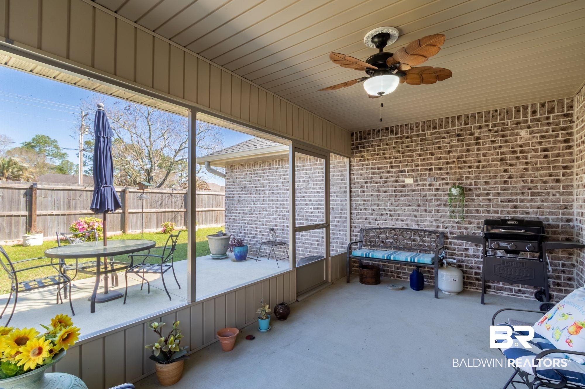 22641 Respite Lane Foley, AL 36535 - Photo 23 of 33 Sunroom / solarium featuring ceiling fan