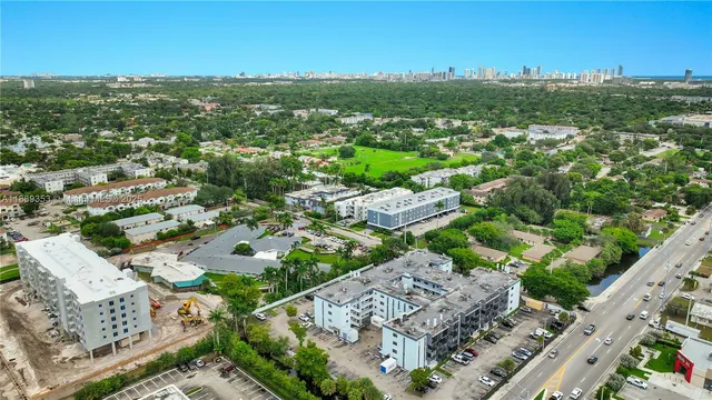 a view of city with ocean