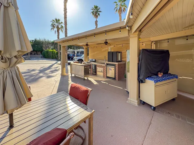 a view of outdoor seating