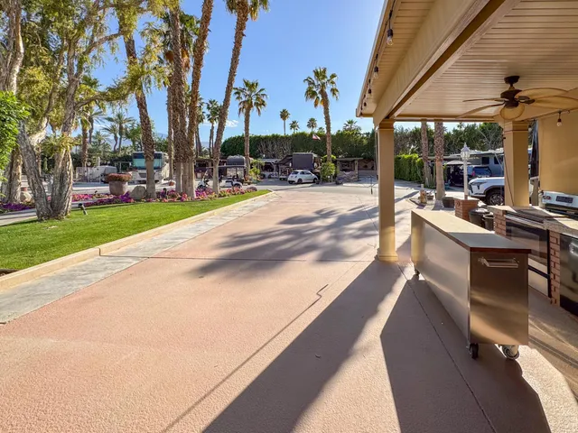 a view of outdoor space with seating area