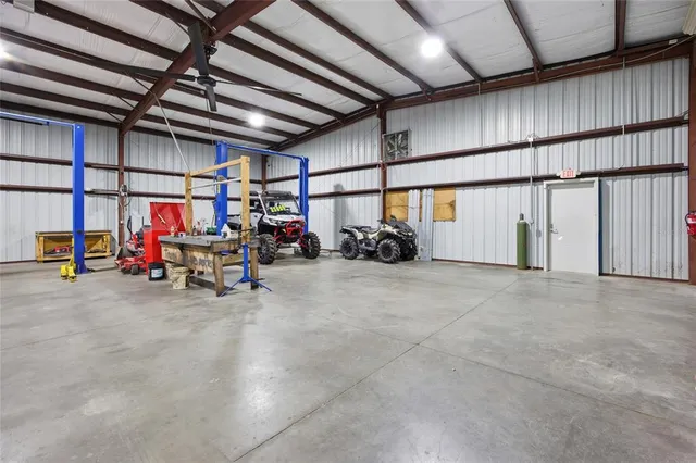 a view of a swimming pool with lounge chair