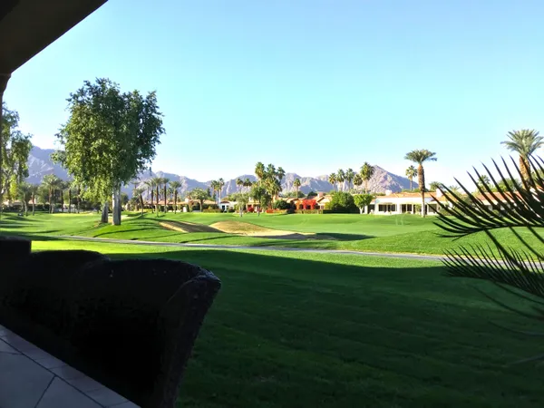 a view of a golf course