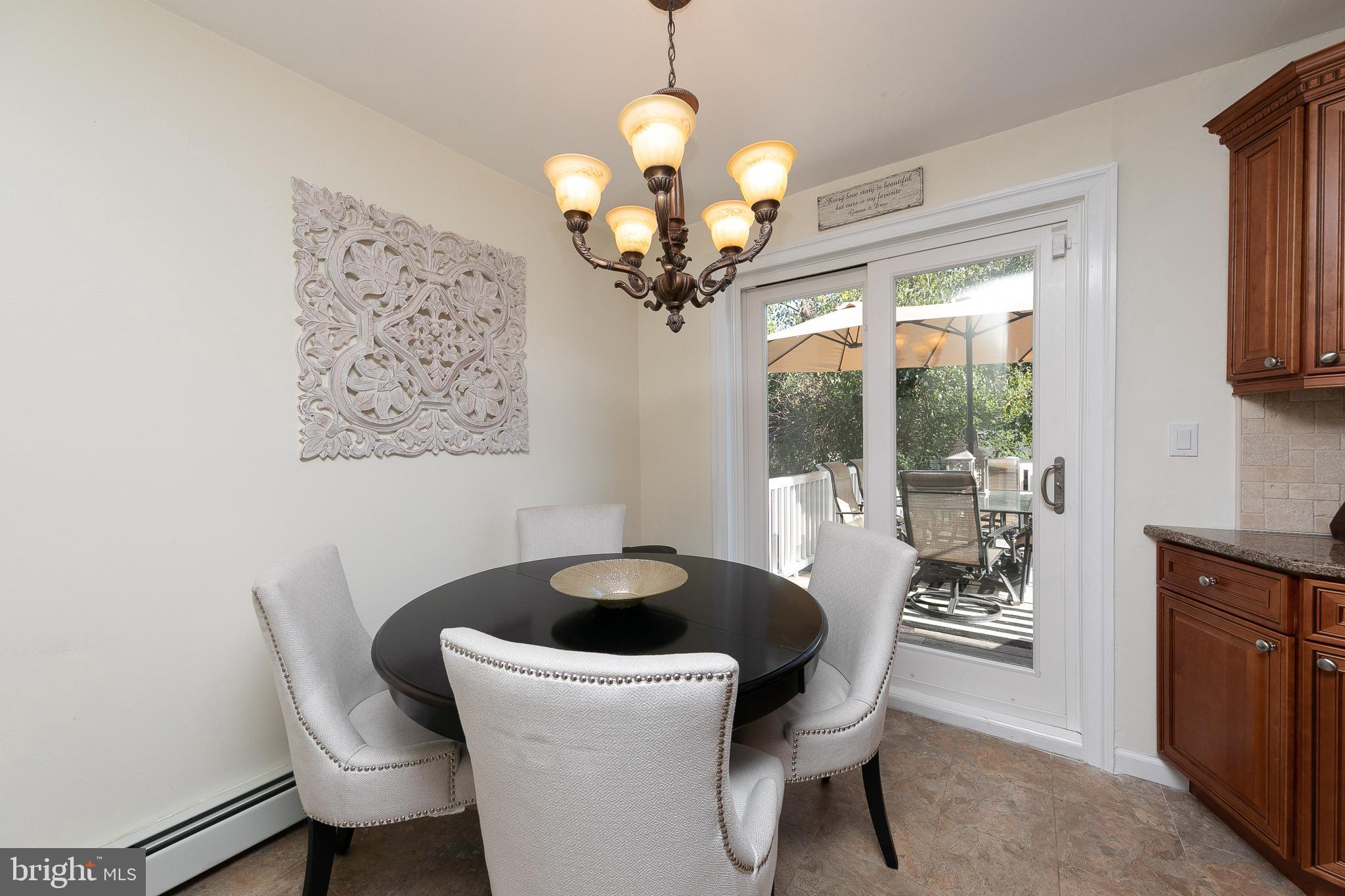 12009 Covert Road Philadelphia, PA 19154 - Photo 10 of 27 Breakfast Room with Sliding Door to Deck