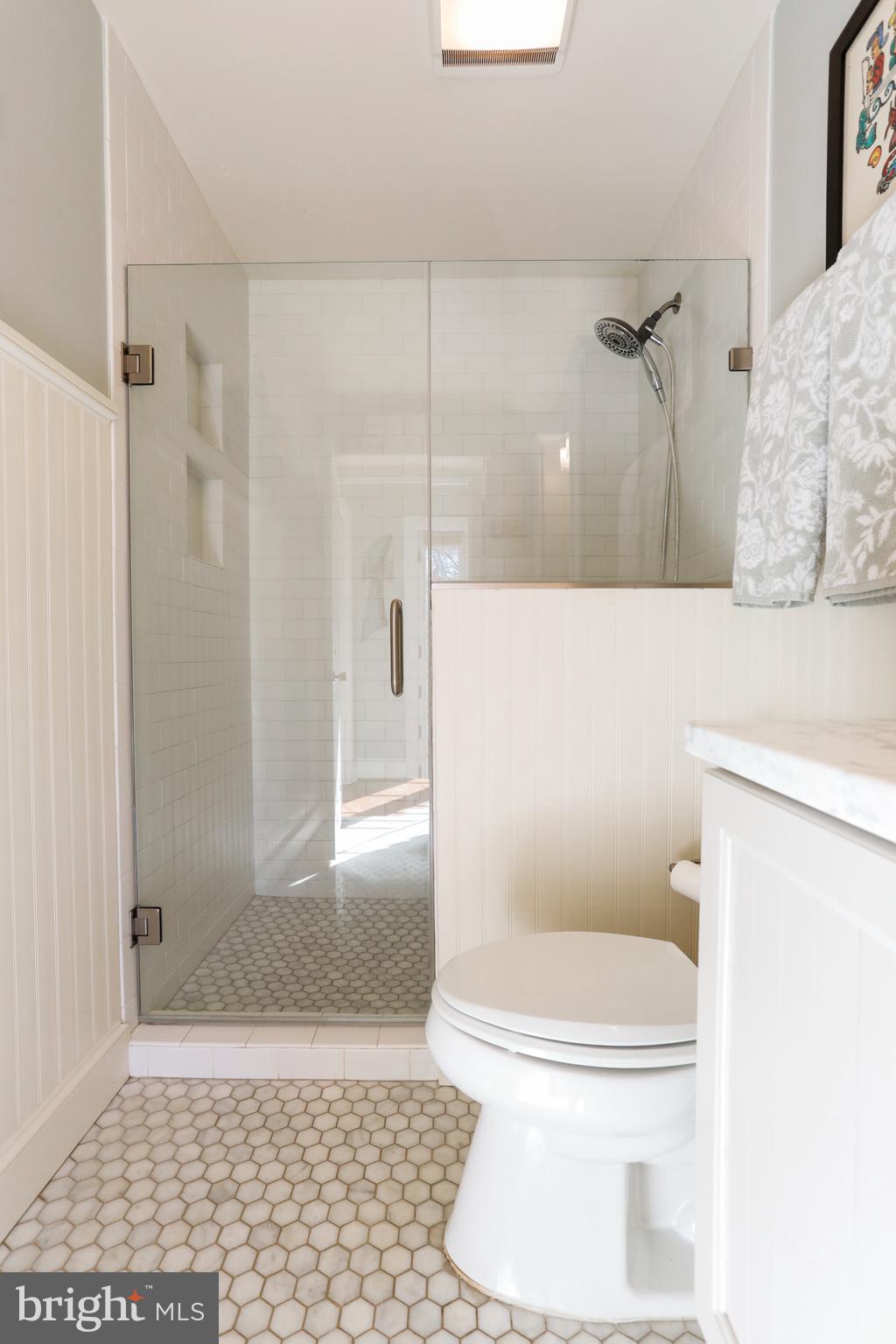 305 College Place Frederick, MD 21701 - Photo 30 of 71 a bathroom with a toilet and a shower